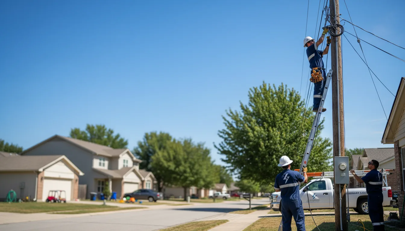 Residential electrician providing installation services in Johnston City, IL